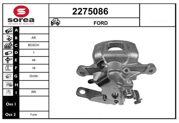 Etrier frana 2275086 EAI