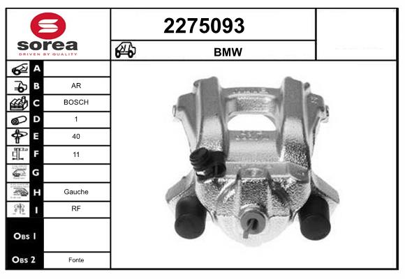 Etrier frana 2275093 EAI