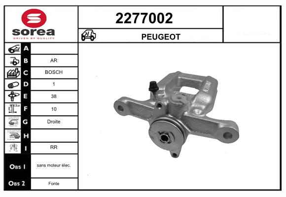 Etrier frana 2277002 EAI