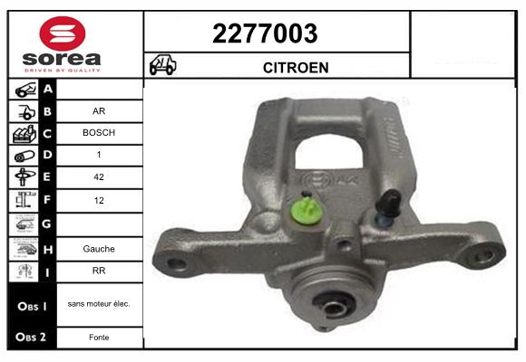 Etrier frana 2277003 EAI