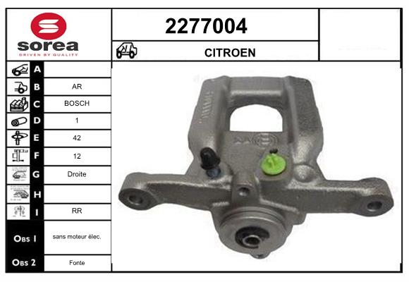 Etrier frana 2277004 EAI
