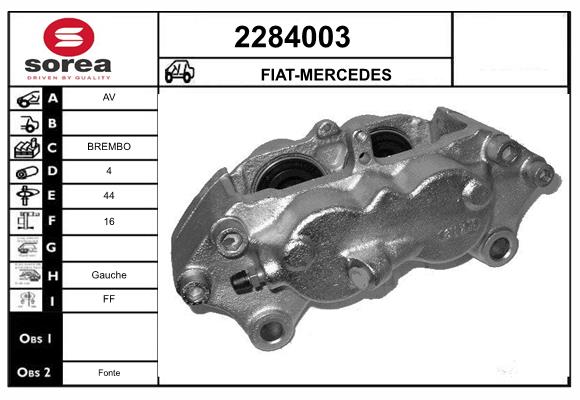 Etrier frana 2284003 EAI