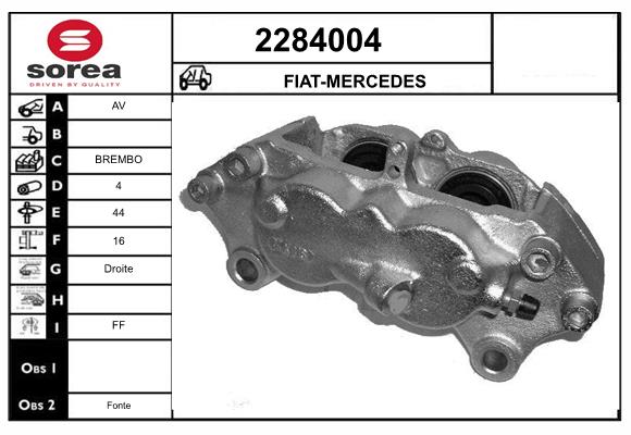 Etrier frana 2284004 EAI