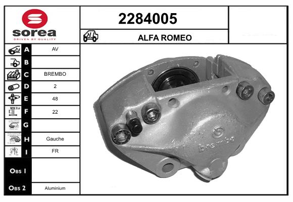 Etrier frana 2284005 EAI