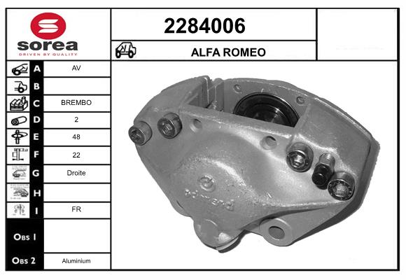 Etrier frana 2284006 EAI