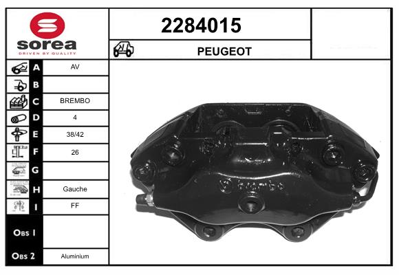 Etrier frana 2284015 EAI