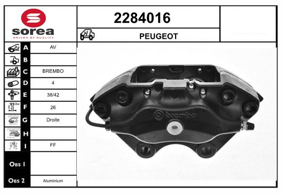 Etrier frana 2284016 EAI