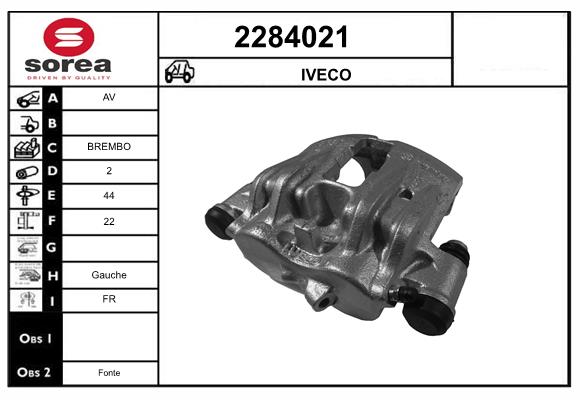 Etrier frana 2284021 EAI