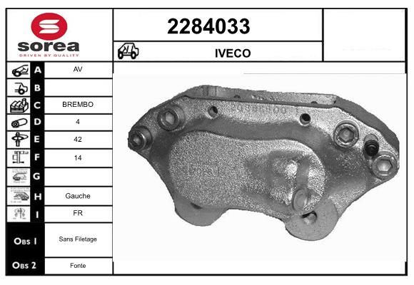 Etrier frana 2284033 EAI