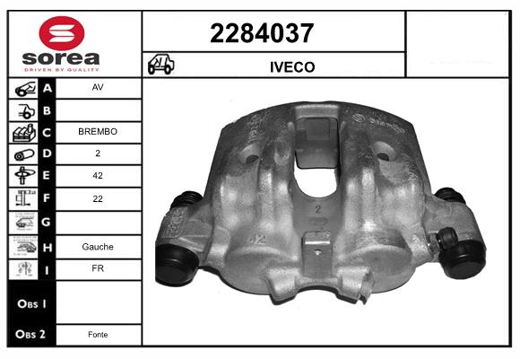 Etrier frana 2284037 EAI