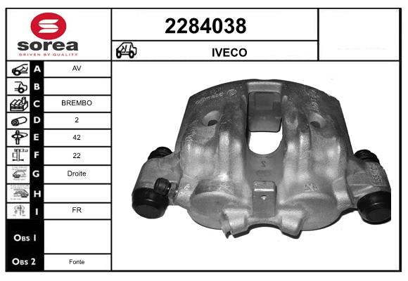 Etrier frana 2284038 EAI