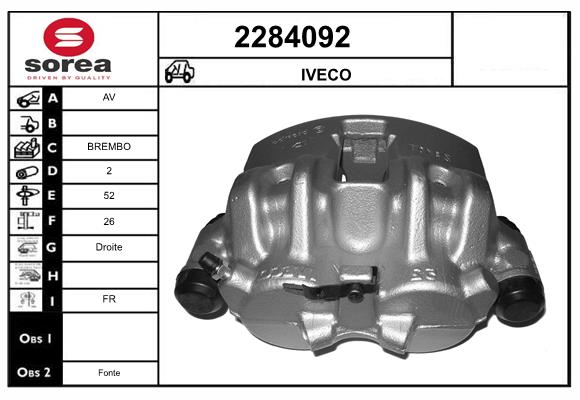 Etrier frana 2284092 EAI