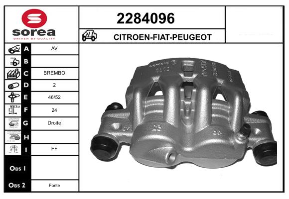 Etrier frana 2284096 EAI