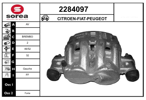 Etrier frana 2284097 EAI
