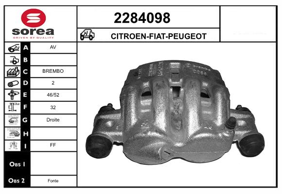 Etrier frana 2284098 EAI