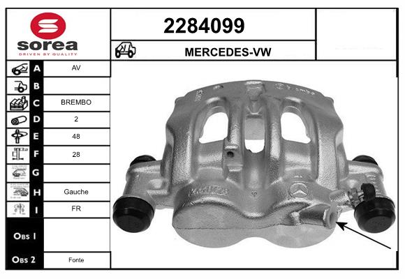 Etrier frana 2284099 EAI