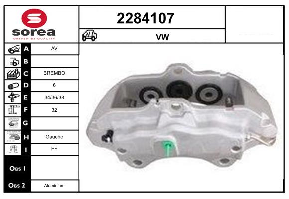 Etrier frana 2284107 EAI