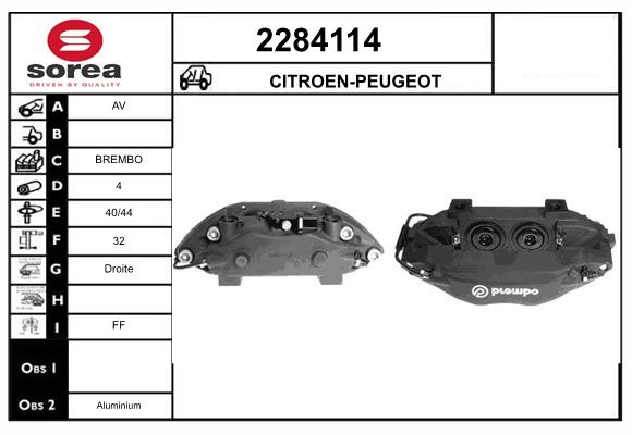 Etrier frana 2284114 EAI