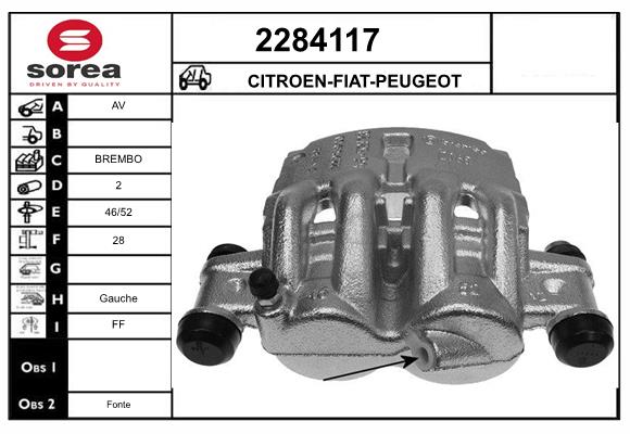 Etrier frana 2284117 EAI