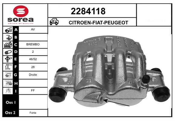 Etrier frana 2284118 EAI