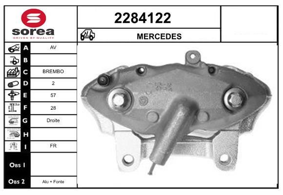 Etrier frana 2284122 EAI