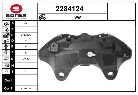 Etrier frana 2284124 EAI