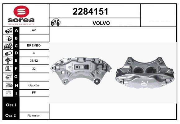 Etrier frana 2284151 EAI