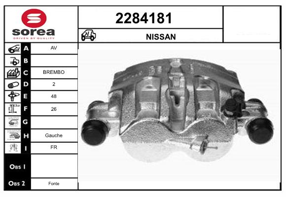 Etrier frana 2284181 EAI