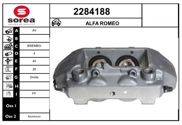 Etrier frana 2284188 EAI