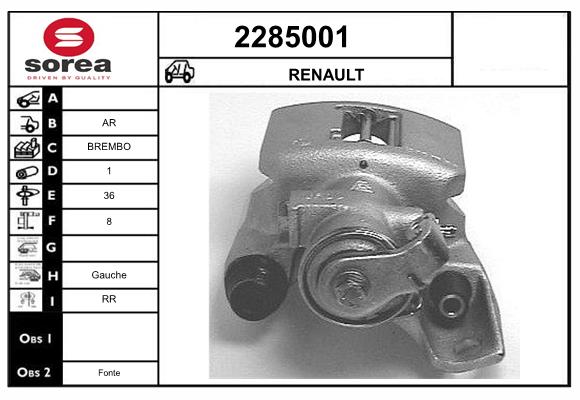 Etrier frana 2285001 EAI
