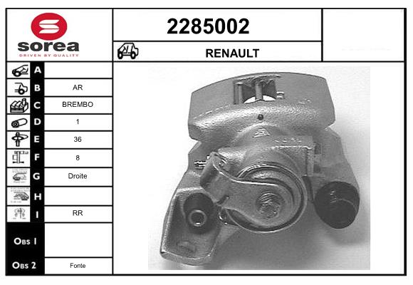 Etrier frana 2285002 EAI