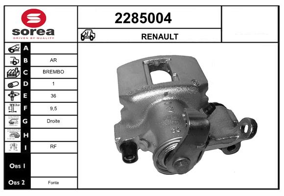 Etrier frana 2285004 EAI