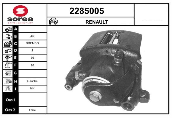 Etrier frana 2285005 EAI