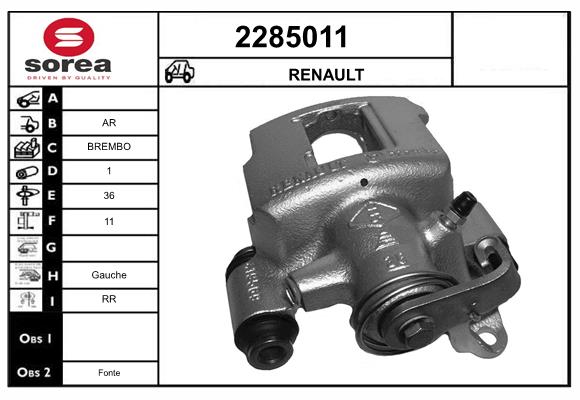 Etrier frana 2285011 EAI