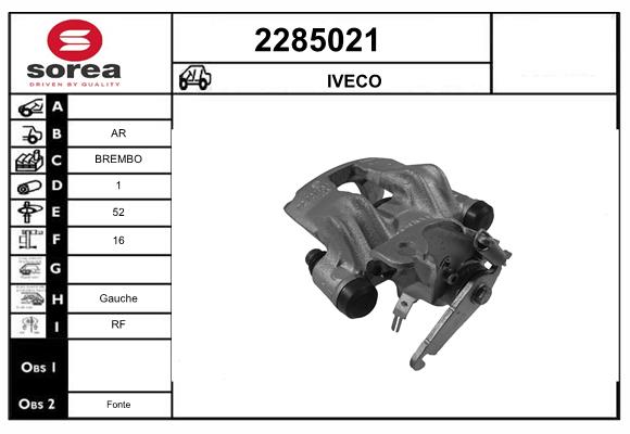 Etrier frana 2285021 EAI