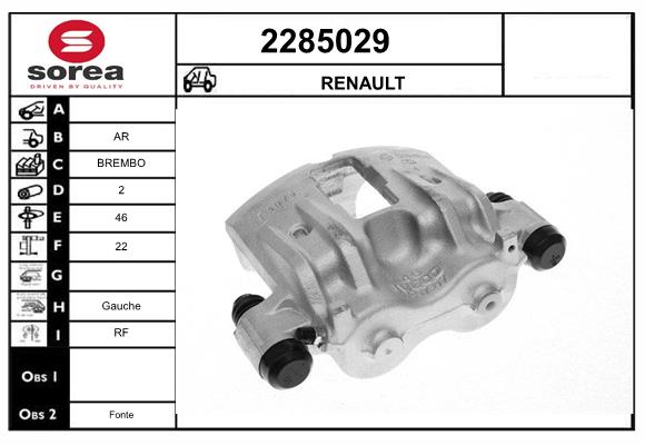 Etrier frana 2285029 EAI