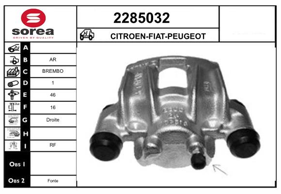 Etrier frana 2285032 EAI