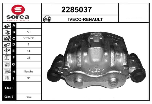 Etrier frana 2285037 EAI