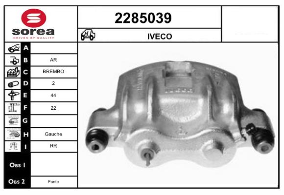 Etrier frana 2285039 EAI