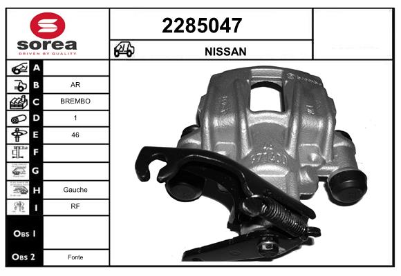 Etrier frana 2285047 EAI