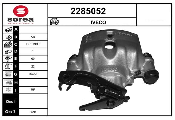 Etrier frana 2285052 EAI