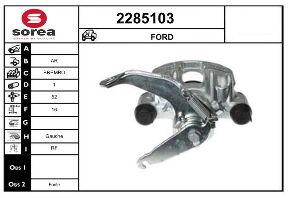 Etrier frana 2285103 EAI