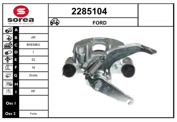 Etrier frana 2285104 EAI