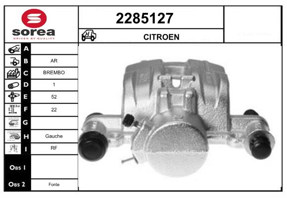 Etrier frana 2285127 EAI