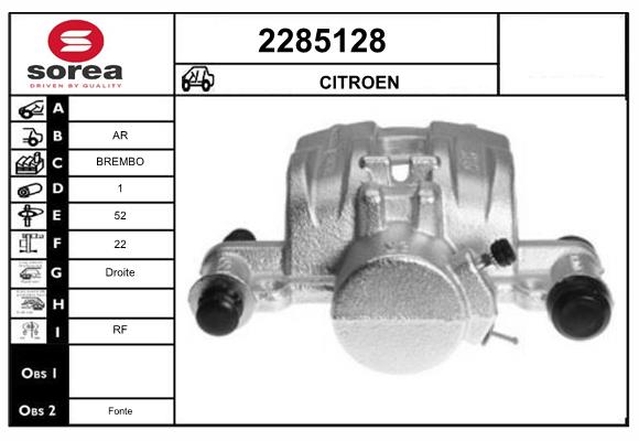 Etrier frana 2285128 EAI