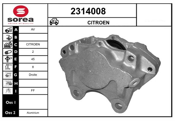 Etrier frana 2314008 EAI