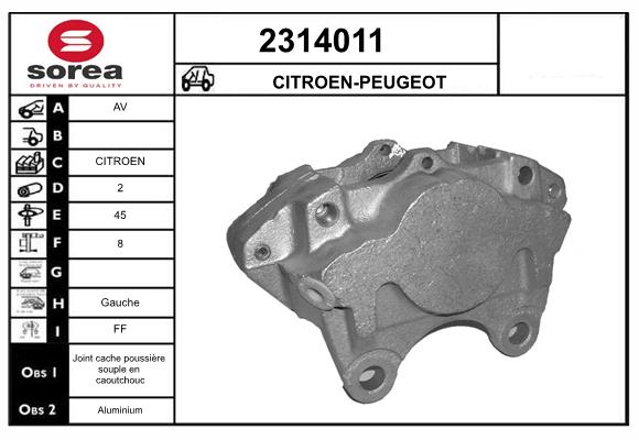 Etrier frana 2314011 EAI