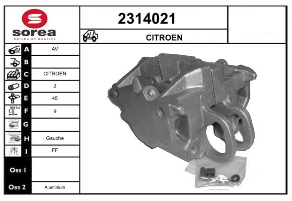Etrier frana 2314021 EAI