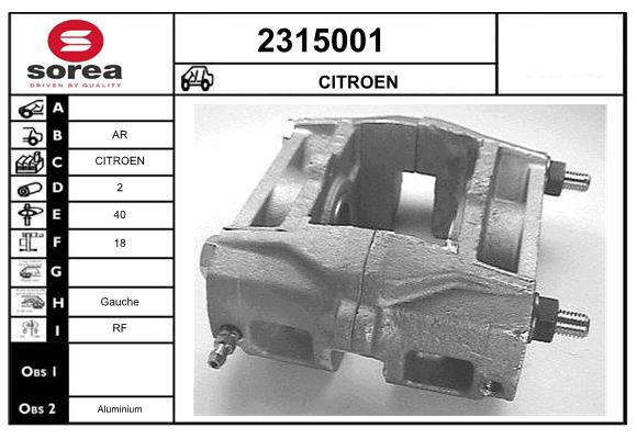 Etrier frana 2315001 EAI