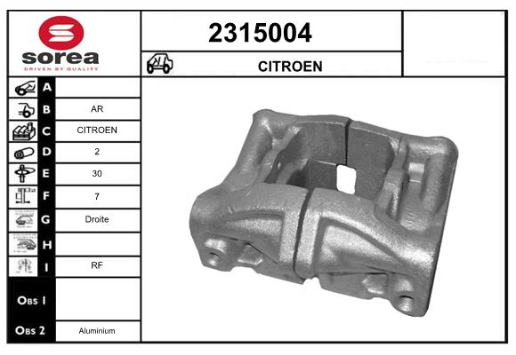 Etrier frana 2315004 EAI